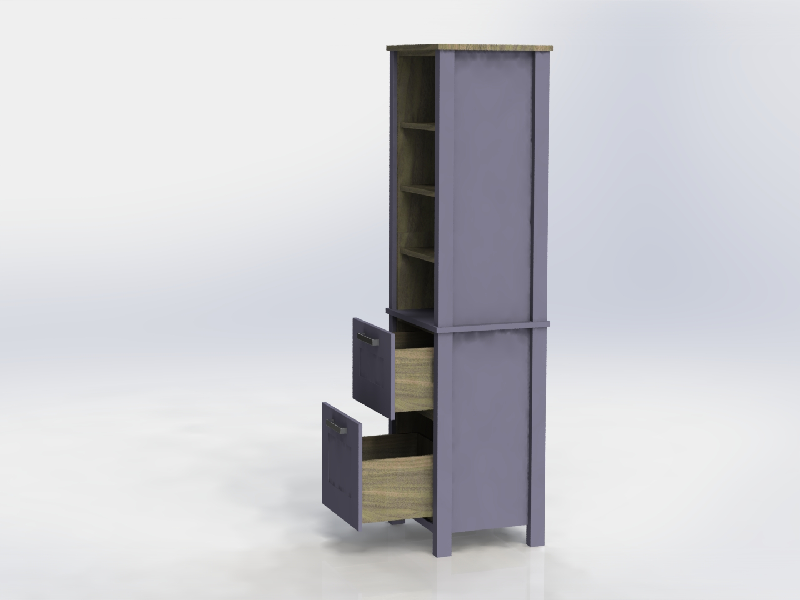 Tall Dresser With Open Shelving For Your Masterclass Interiors